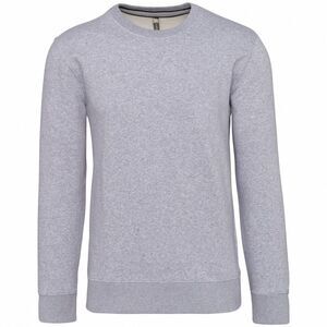 Kariban Mens Crew Neck Sweatshirt / Oxford Grey